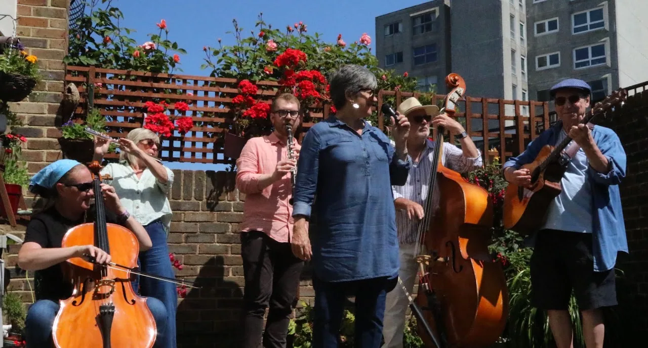 Harbour Town performing outdoors in Portsmouth