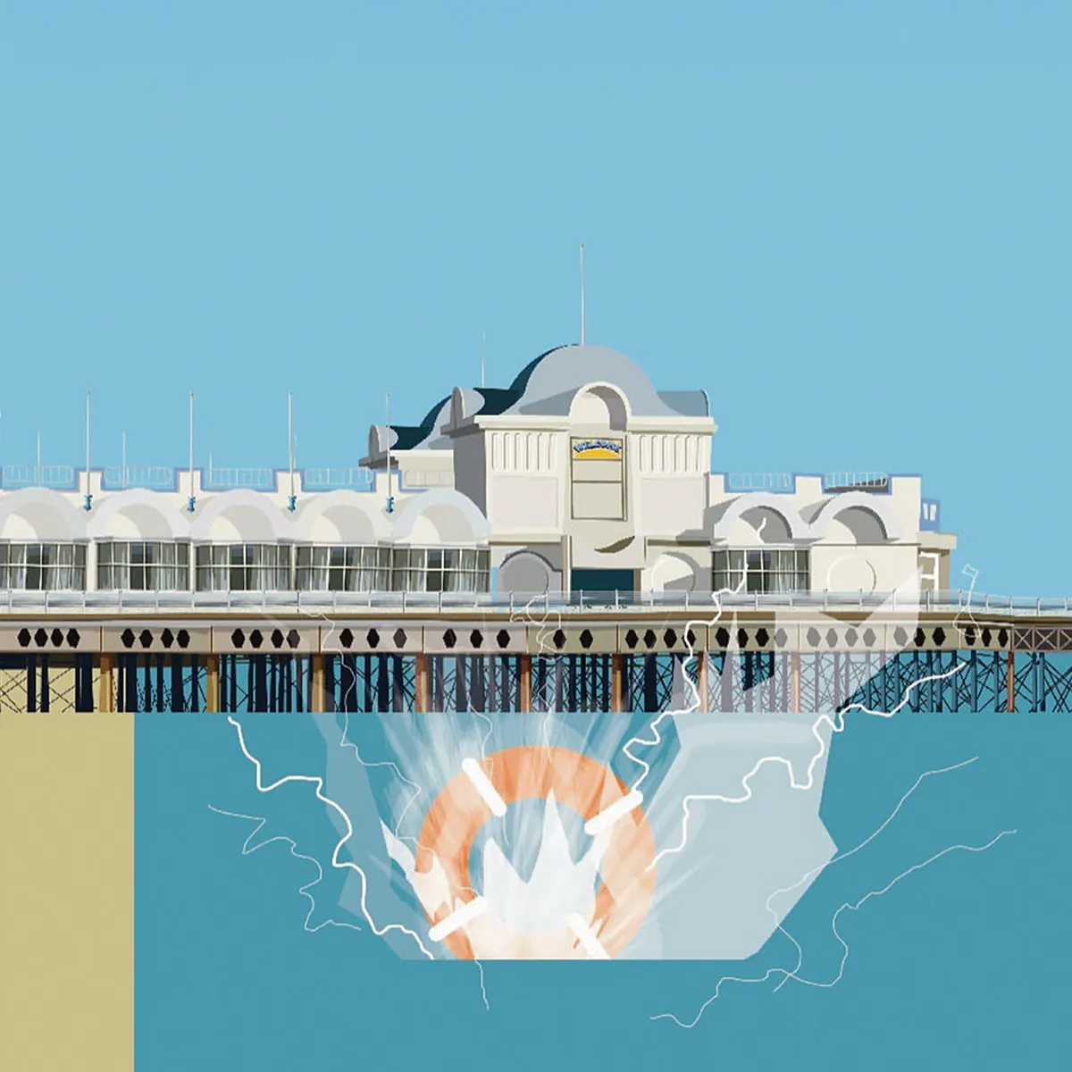 South Parade album cover featuring South Parade Pier in Southsea